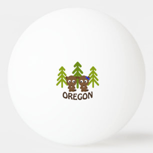Balle De Ping Pong Couple castor mignon Oregon
