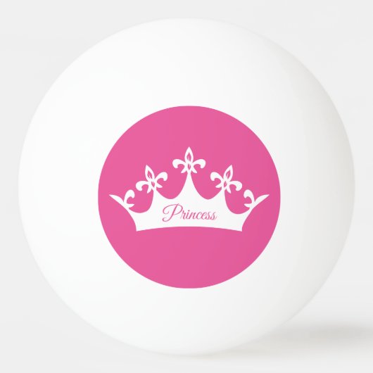 Balle De Ping Pong Couronne de la princesse (Dos)