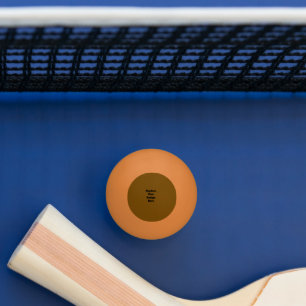 Balle De Ping Pong Créez Votre Propre Brun