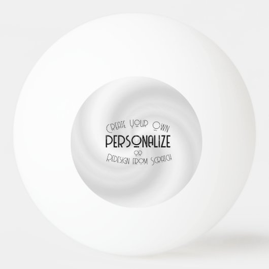 Balle De Ping Pong Créez Votre Propre Design Sur Mesure (Devant)