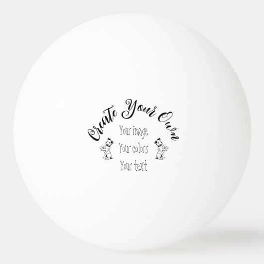 Balle De Ping Pong Créez votre propre personnalisation (Devant)