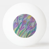 Balle De Ping Pong Crocus de printemps Abstrait (Dos)