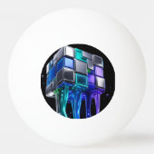 Balle De Ping Pong Cube de puzzle chromé futuriste (Dos)