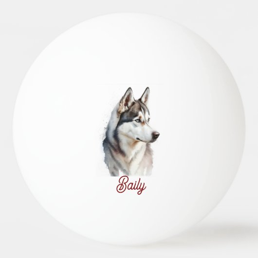 Balle De Ping Pong Custom Dog Face Funny  Party Personalized  (Devant)