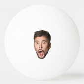 Balle De Ping Pong Custom Face Funny Beer Bachelor Party Personalized (Devant)