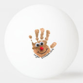 Balle De Ping Pong Custom Kids' Handprint Art Keepsake (Devant)