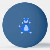 Balle De Ping Pong Cute Blue Baby Boy Fox (Dos)