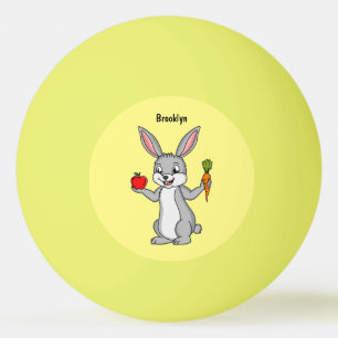 Balle De Ping Pong Cute bunny rabbit with vegetables