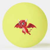 Balle De Ping Pong Cute cartoon flying devil (Dos)