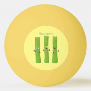 Balle De Ping Pong Cute céleri bâtons trio caricature légumes