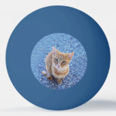 Balle De Ping Pong Cute chaton rouge (Dos)