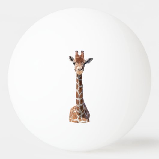 Balle De Ping Pong Cute giraffe face (Devant)