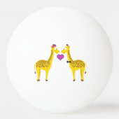 Balle De Ping Pong Cute Giraffe Love (Dos)