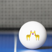 Balle De Ping Pong Cute Giraffe Love (Filet)