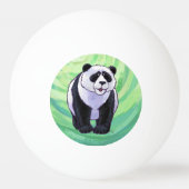Balle De Ping Pong Cute ours Panda sur vert (Devant)