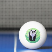 Balle De Ping Pong Cute ours Panda sur vert (Filet)