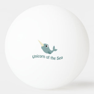 Balle De Ping Pong Cute Unicorne De La Mer