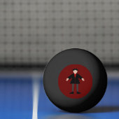 Balle De Ping Pong Cute Vampire Halloween (Filet)
