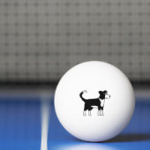 Balle De Ping Pong Cute Welsh Border Collie Chien (Filet)