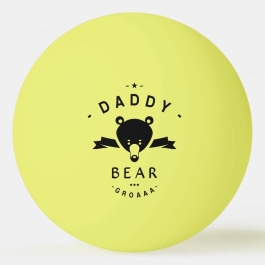 Balle De Ping Pong Daddy bear (Devant)