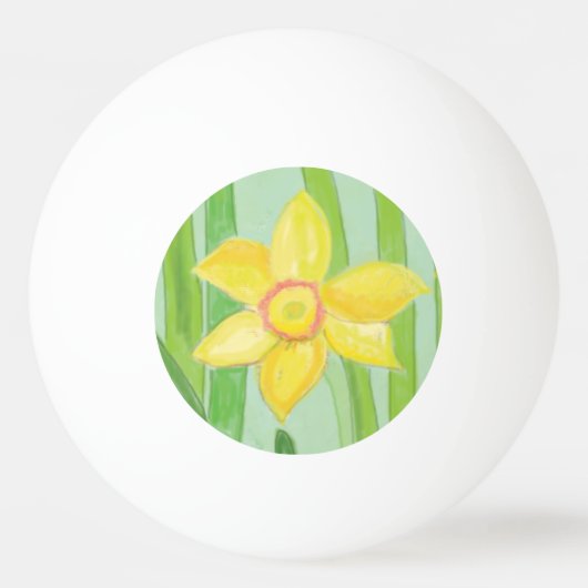 Balle De Ping Pong Daffodique jaune (Devant)