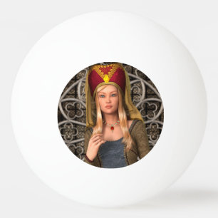 Balle De Ping Pong Dame Médiévale