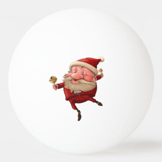Balle De Ping Pong Danse de cloches de Noël du père noël