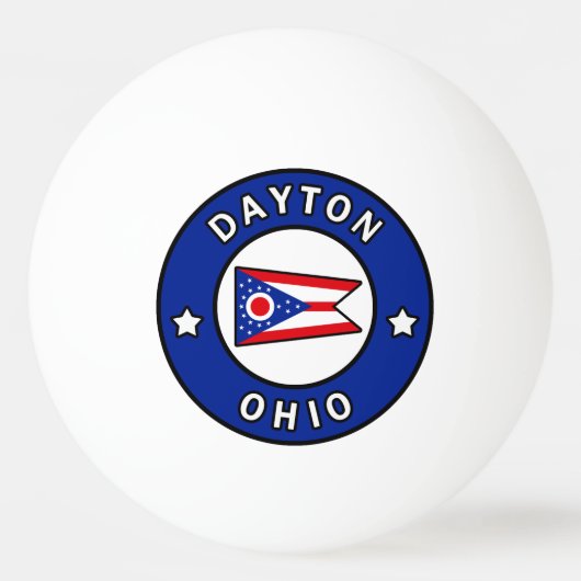Balle De Ping Pong Dayton Ohio (Devant)