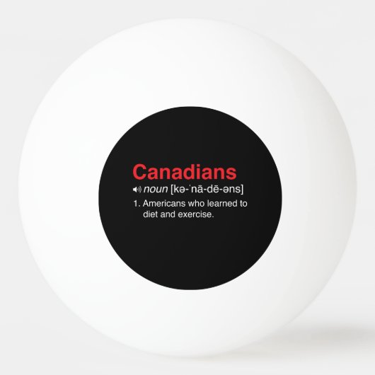 Balle De Ping Pong Définition de Canadiens (Devant)