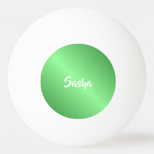 Balle De Ping Pong dégradé vert du nom personnalisé