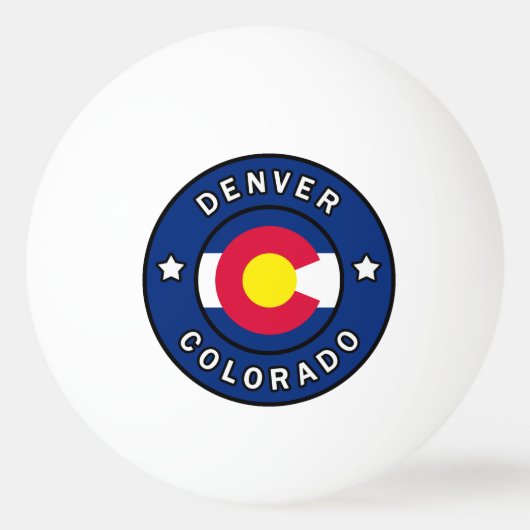 Balle De Ping Pong Denver Colorado (Devant)