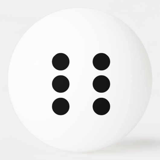 Balle De Ping Pong Dés 6 (Dos)