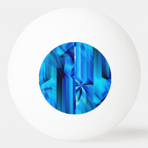 Balle De Ping Pong Design graphique transparent - bleu noir I