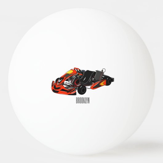 Balle De Ping Pong dessin animé de Kart racing (Devant)