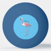 Balle De Ping Pong dessin animé d'oiseau Flamant rose (Dos)