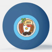 Balle De Ping Pong dessin animé du petit-déjeuner anglais (Dos)