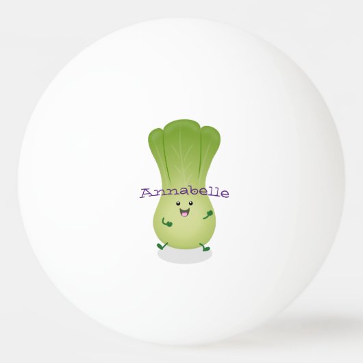 Balle De Ping Pong dessin animé mignon de bok choy (Devant)