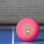 Balle De Ping Pong Dessin d'adorable hamster (Filet)