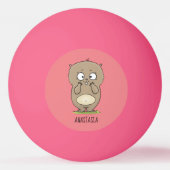 Balle De Ping Pong Dessin d'adorable hamster (Dos)