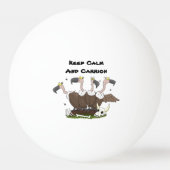 Balle De Ping Pong Dessin de l'humour vautours drôle (Dos)