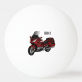 Balle De Ping Pong Dessin de moto de tourisme (Dos)