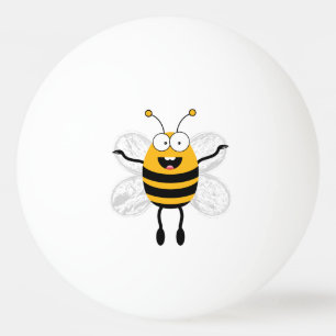 Balle De Ping Pong Dessin drôle d'abeille