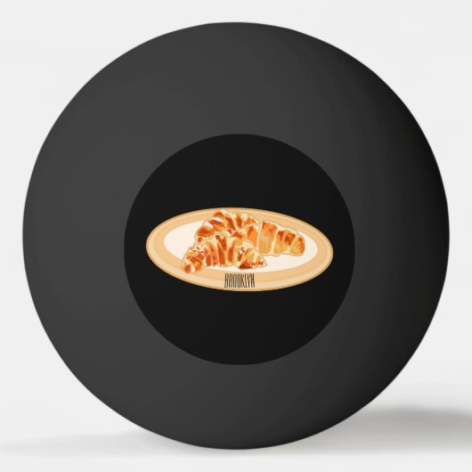 Balle De Ping Pong Dessin du Croissant (Devant)