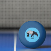 Balle De Ping Pong Dessin sur Tapir (Filet)