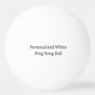 Balle De Ping Pong Dimensions personnalisées 1,57" Blanc