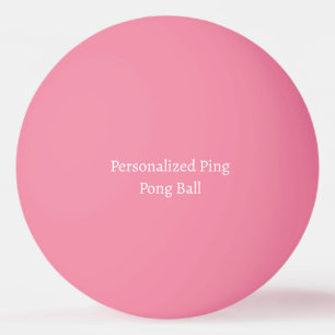Balle De Ping Pong Dimensions Personnalisées 1,57" Rose Foncé Lumines