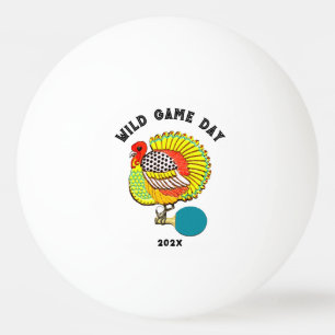 Balle De Ping Pong Dinde de Thanksgiving Dessin Animé