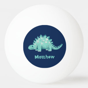 Balle De Ping Pong Dinosaur Stegosaurus Prénom