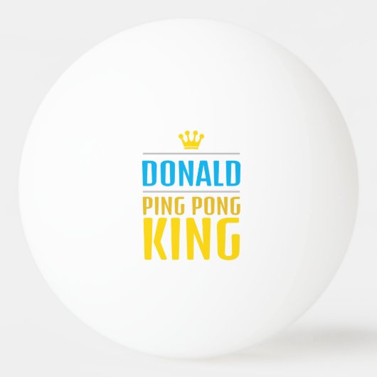 Balle De Ping Pong Donald (Devant)