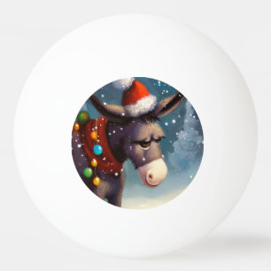 Balle De Ping Pong Donkey de Noël (2)